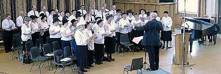 Singing at Leeds Grammar School in 2001